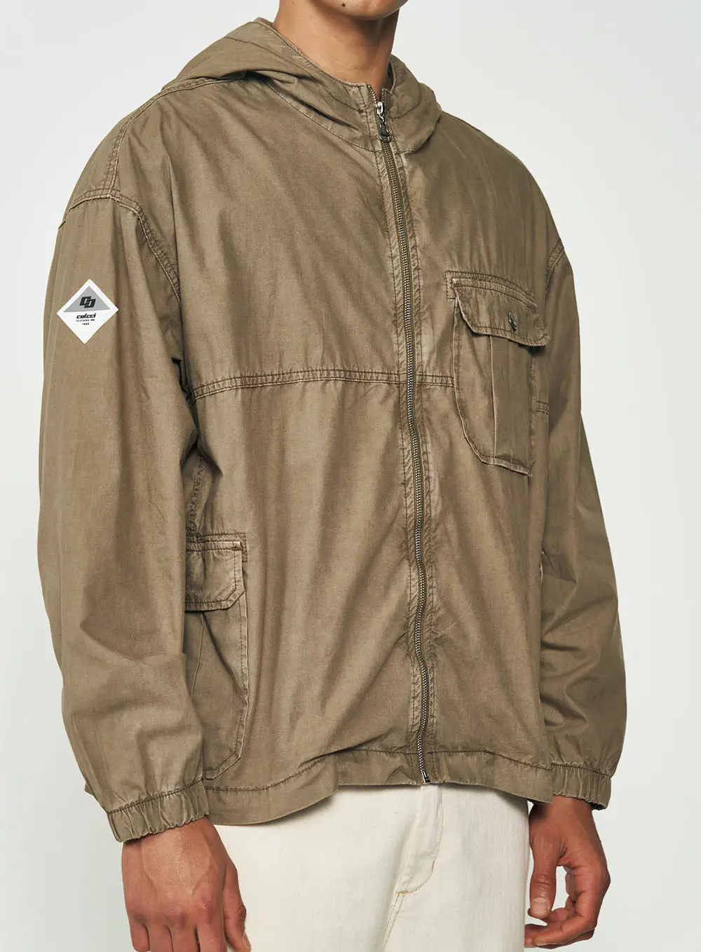 Jaqueta Explorer's Hood Bege Cinzas