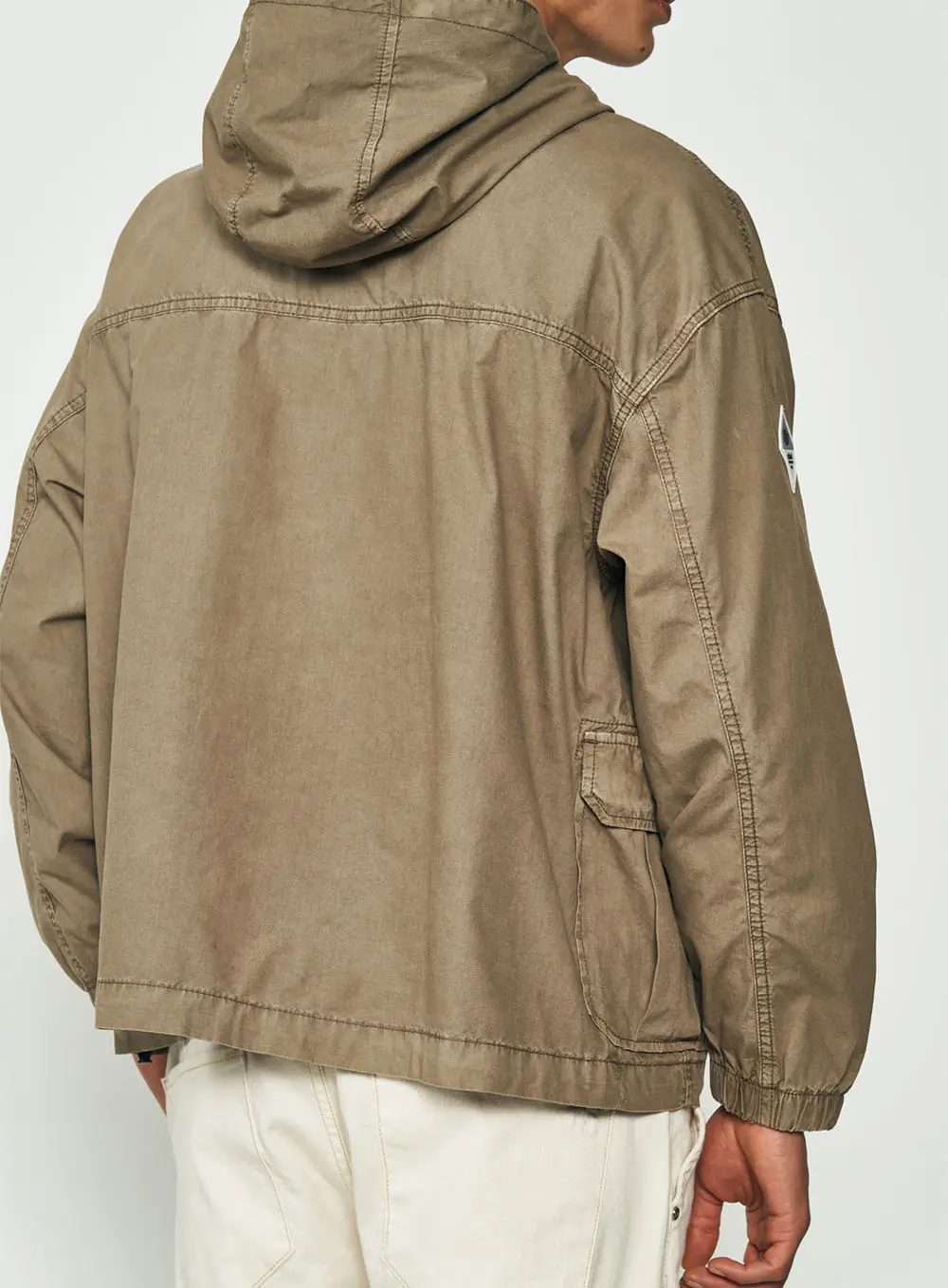 Jaqueta Explorer's Hood Bege Cinzas