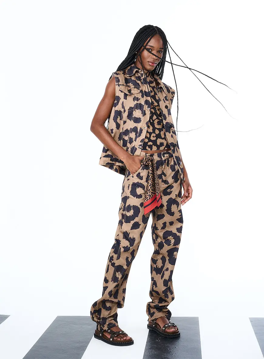 Calça Sarja Animal Print Estampados 1