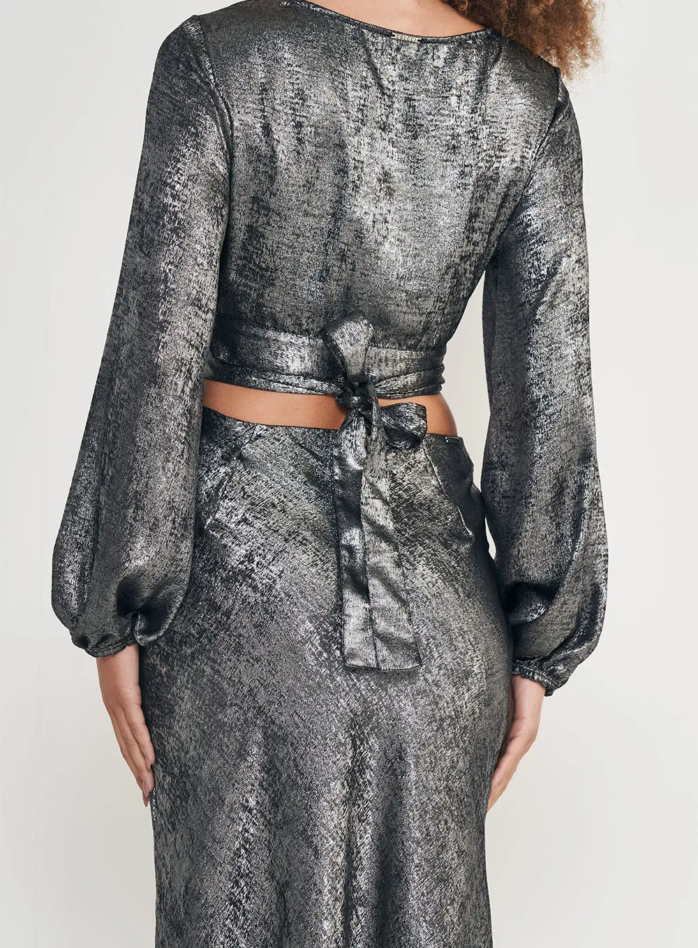 Blusa Brilho Metálico Preto