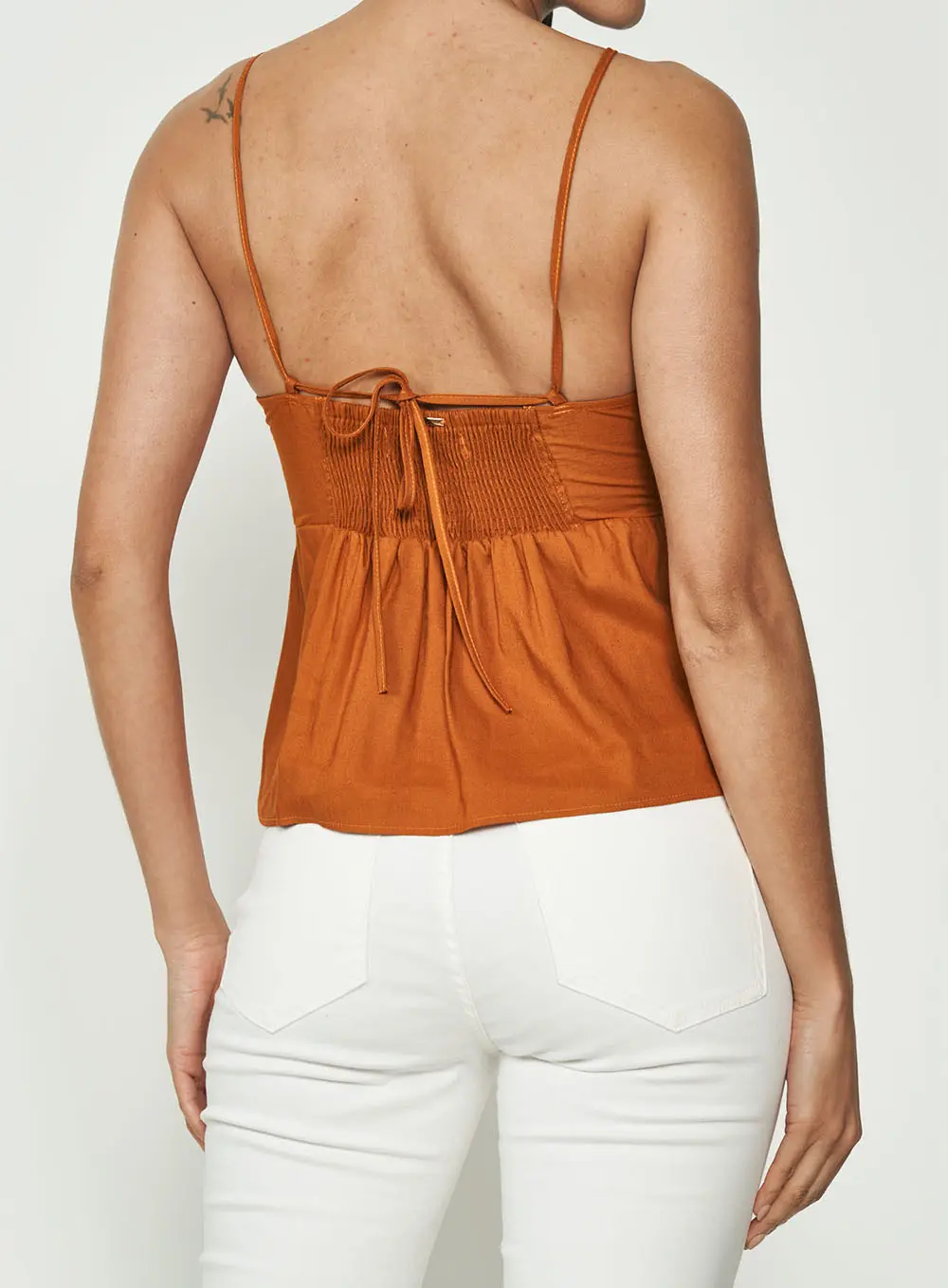 Blusa Linho Slim Amarelo Pumpkin