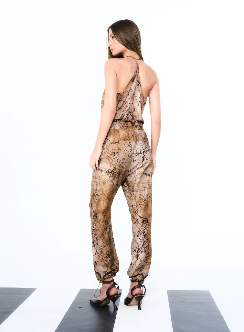 Calça Com Estampa Abstrata Estampados 3