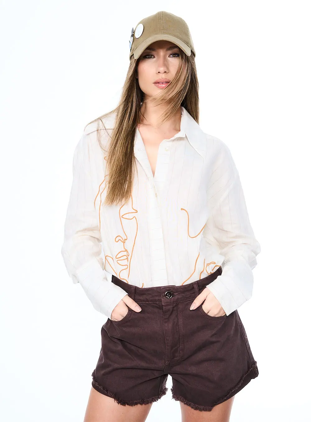 Short Sarja Mia Marrom 1