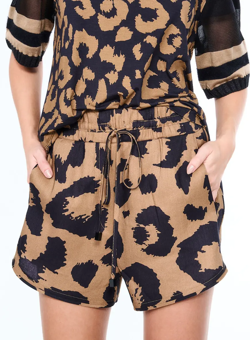 Shorts Onça Com Amarração Estampados 2