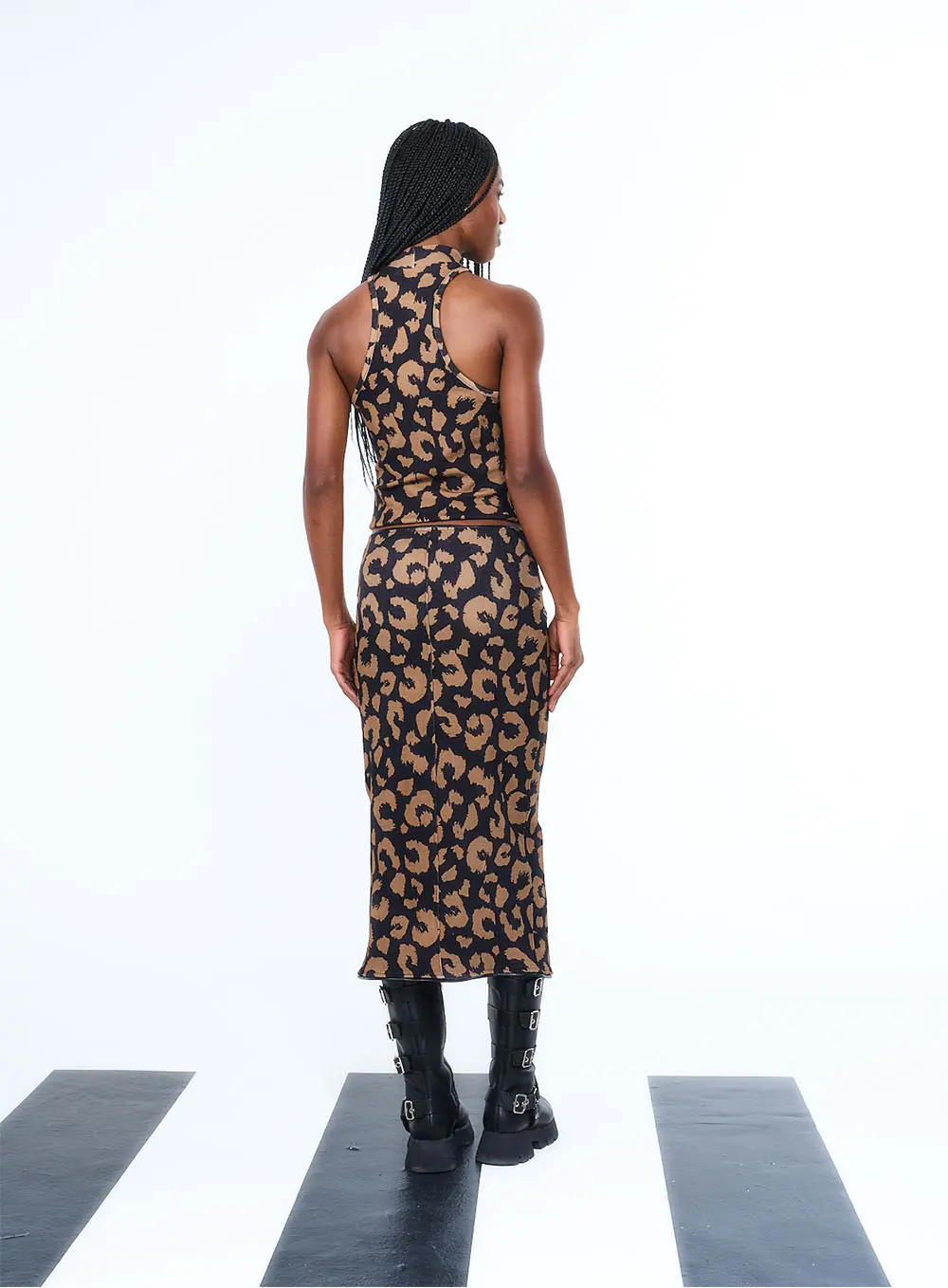 Saia Estampada Com Ziper E Fenda Frontal Estampados 3