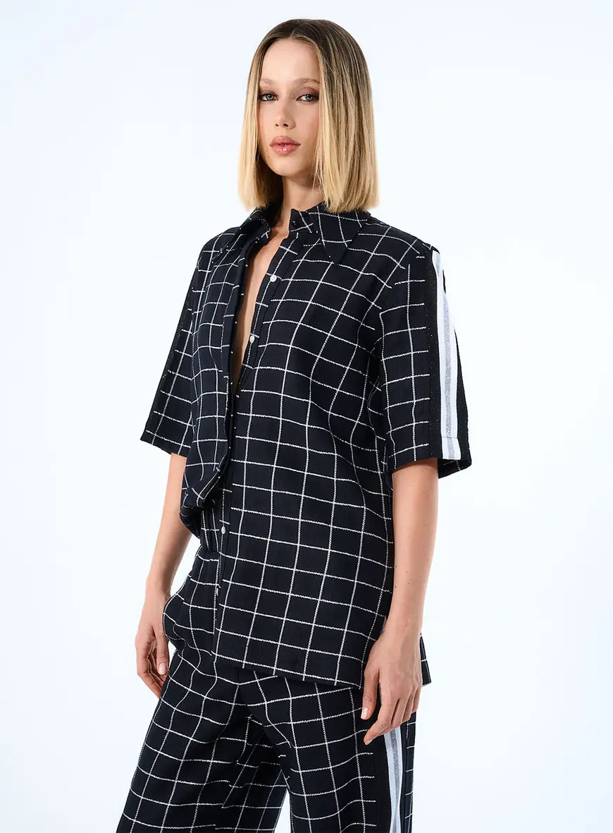 Camisa Linho Xadrez Estampados 5