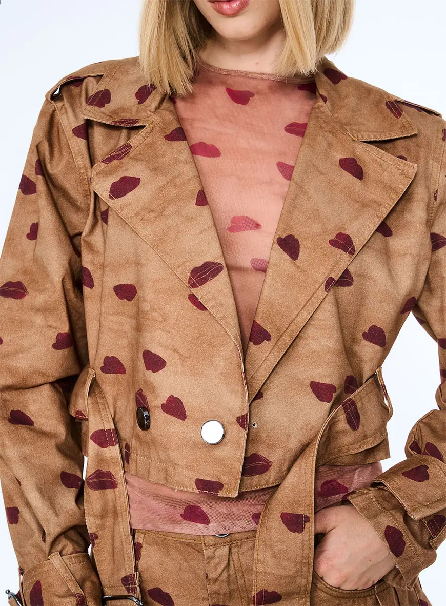 Jaqueta Sarja Estampada Estampados 3
