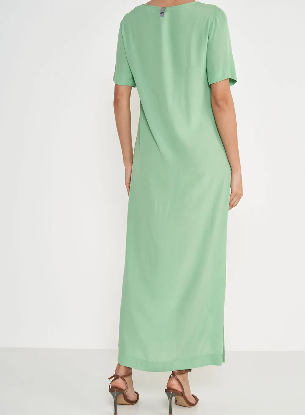 Vestido Basic Comfort Verde Veggir