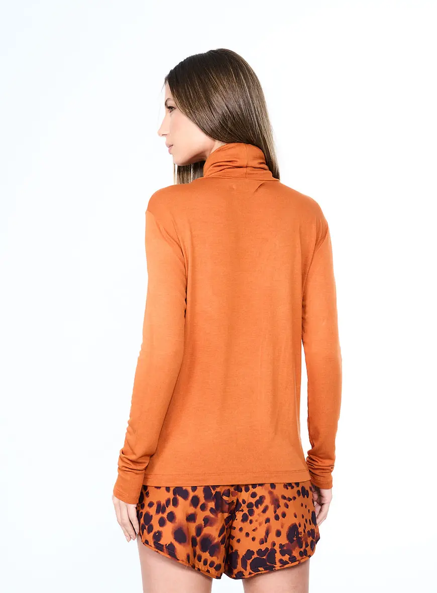 Blusa Open Marrom 3