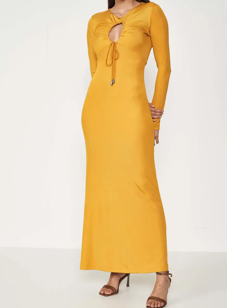 Vestido Fashion Manga Longa