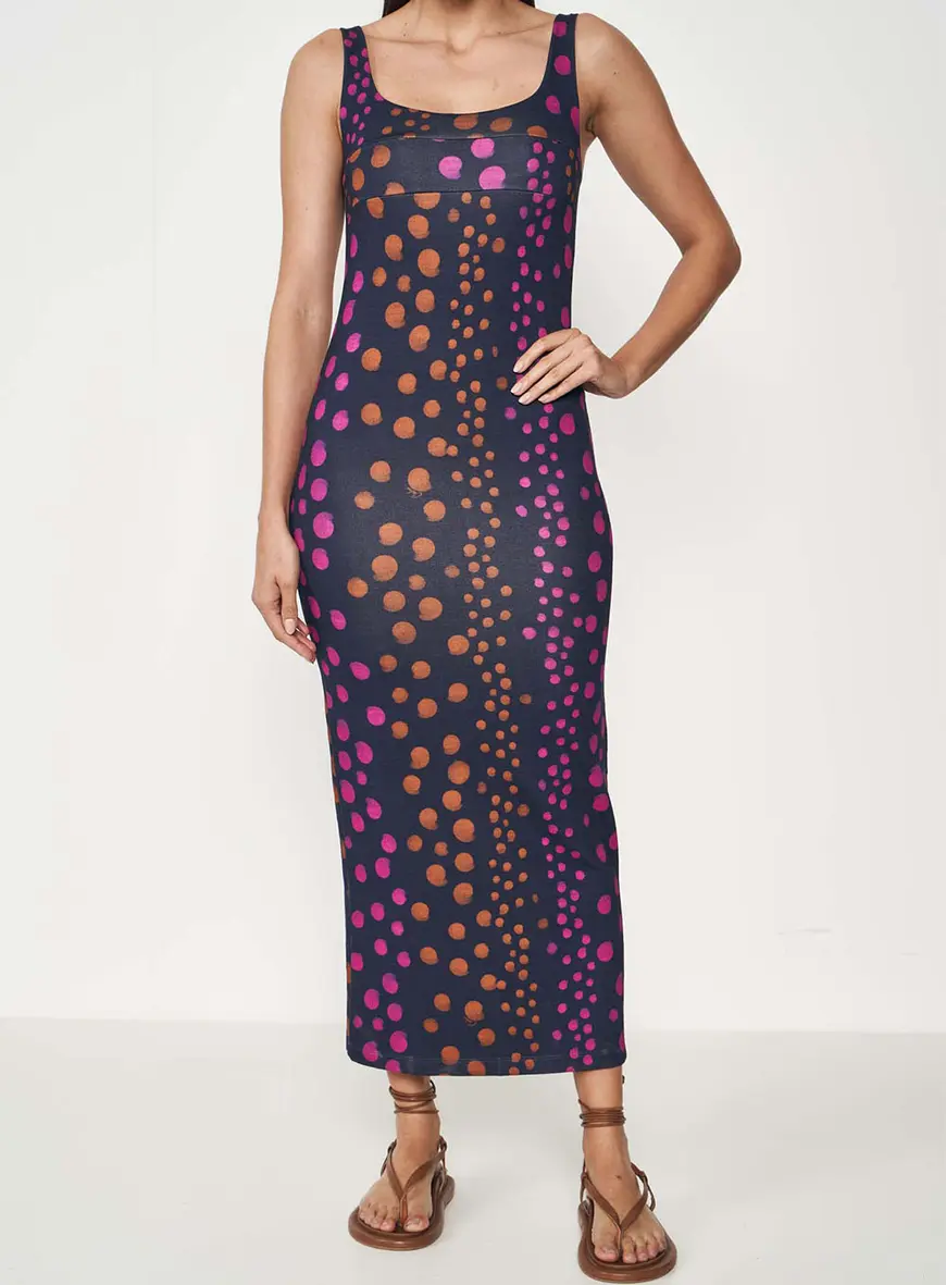 Vestido Midi Bolinhas