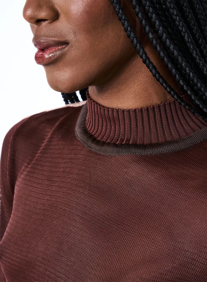 Blusa Tricô Marrom 3