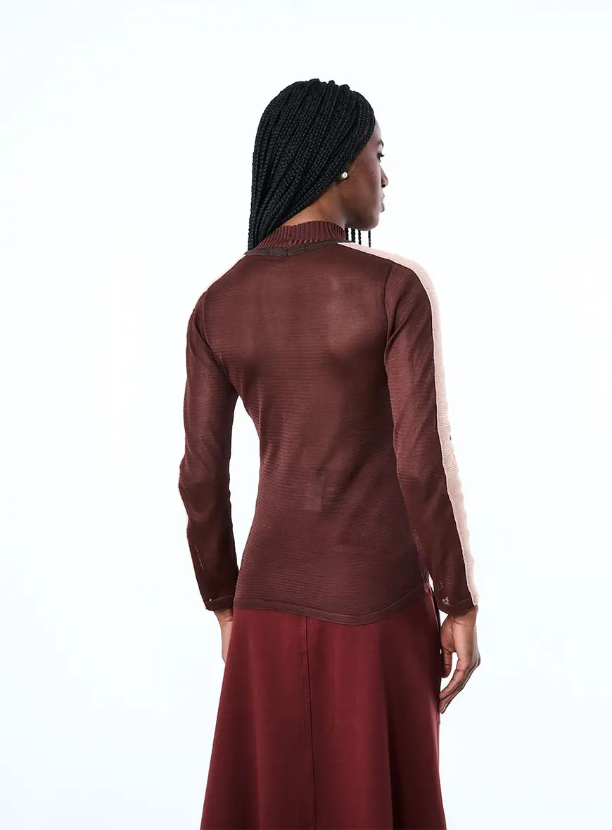 Blusa Tricô Marrom 4