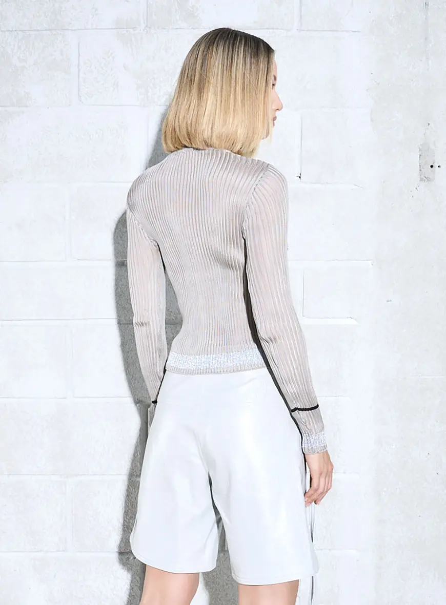 Blusa Tricô Cinza 2