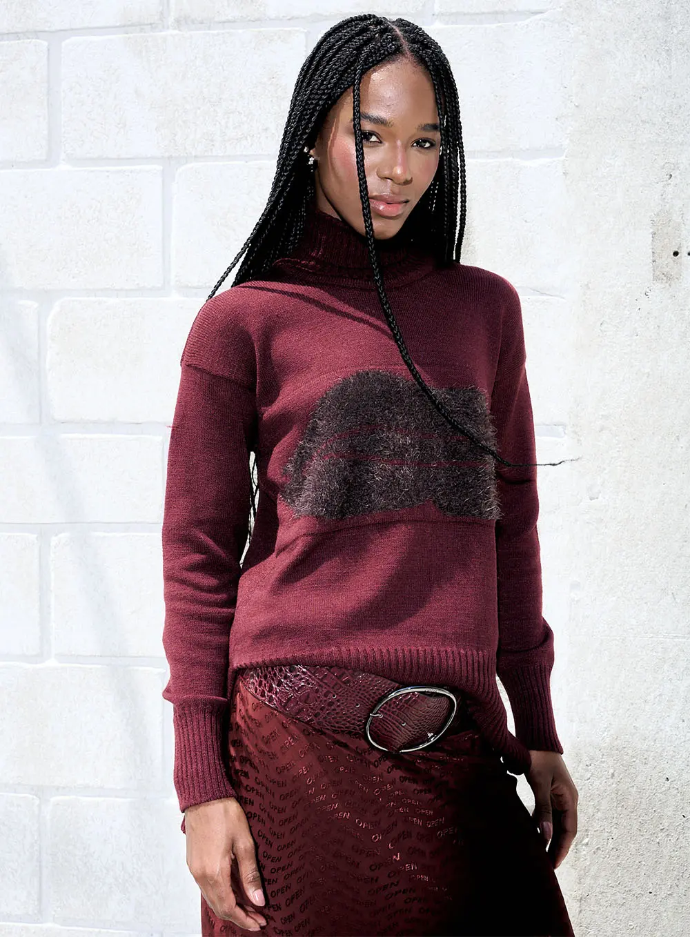 Blusa Tricô Bordo 1