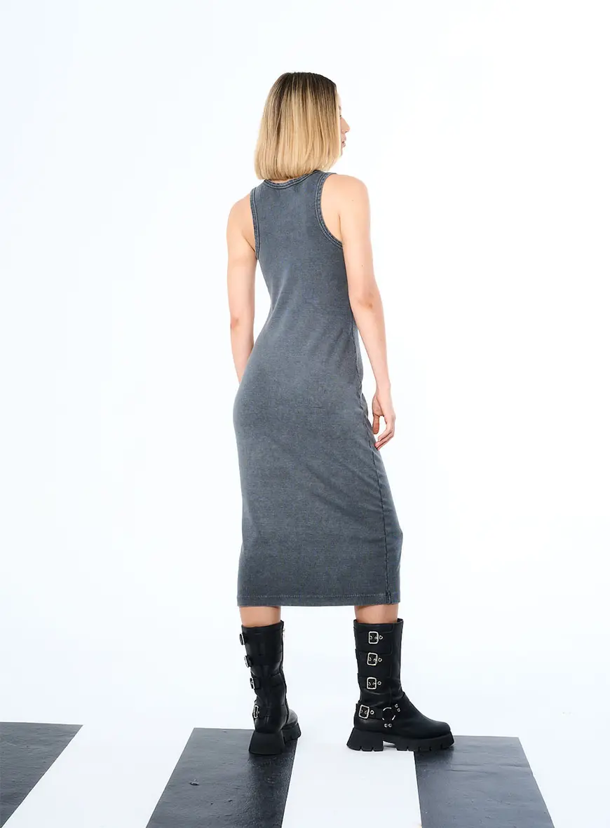 Vestido Open Cinza 3