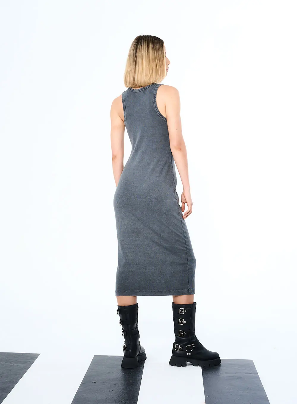 Vestido Open Cinza 3