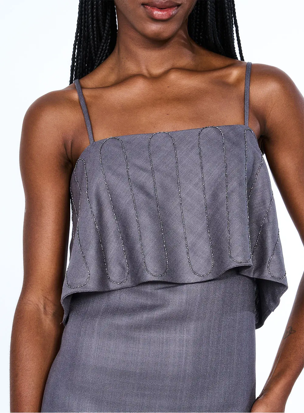 Vestido Open Cinza 2