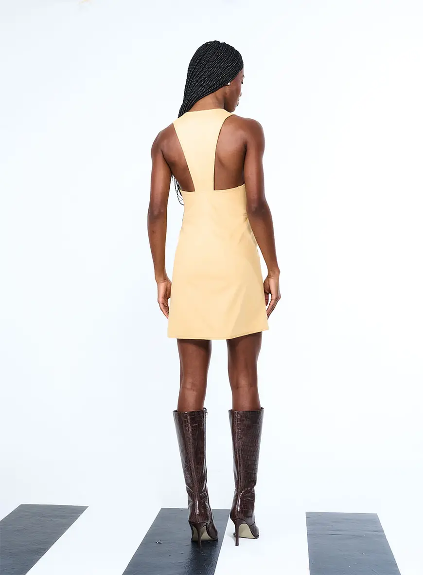 Vestido Open Bege 2