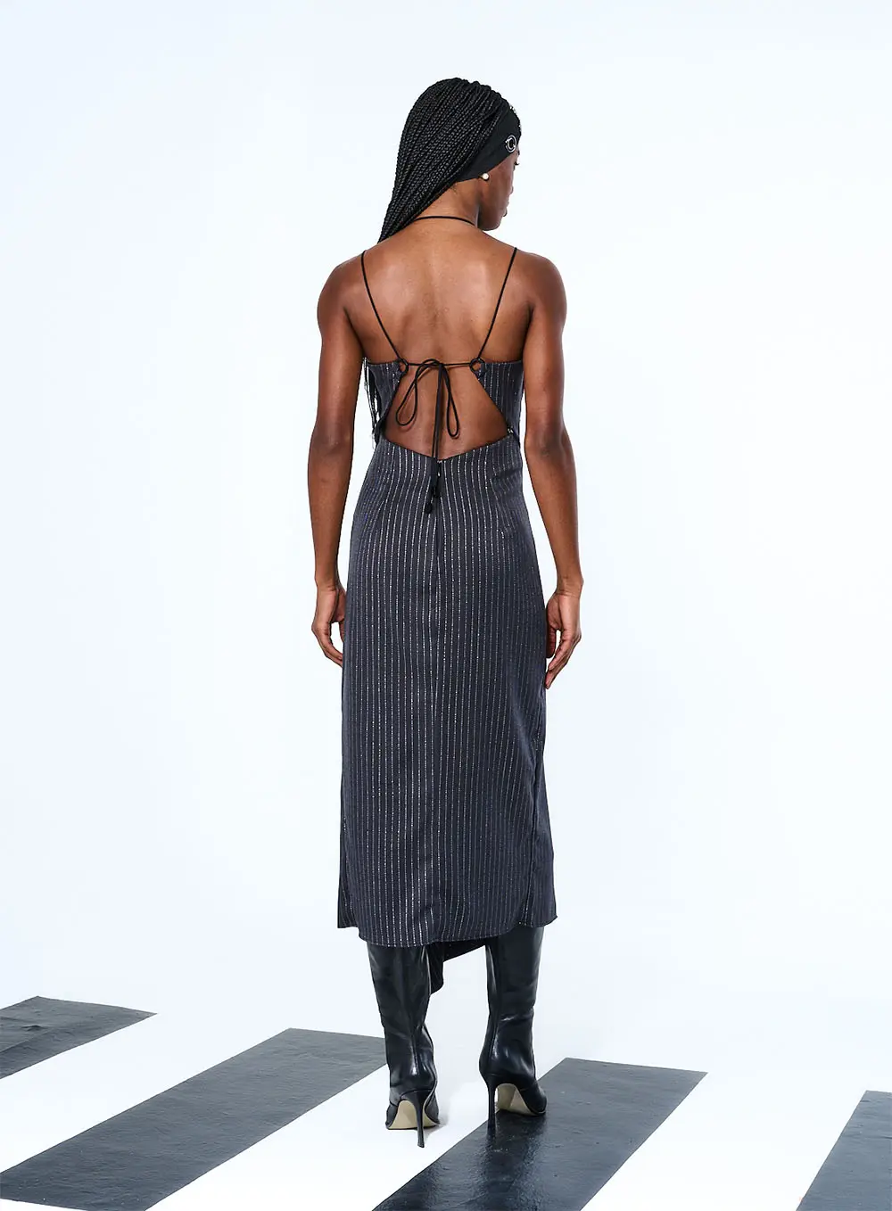 Vestido Listrado Com Amarração Estampados 4