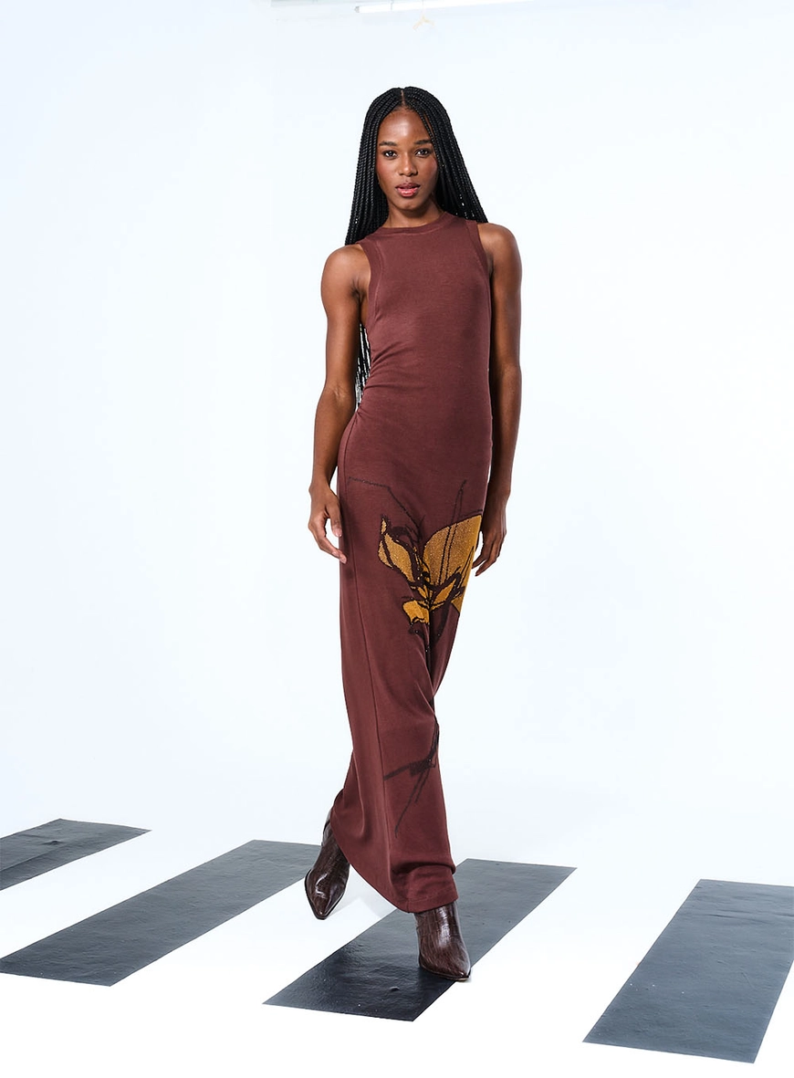 Vestido Open Marrom Terracota 4