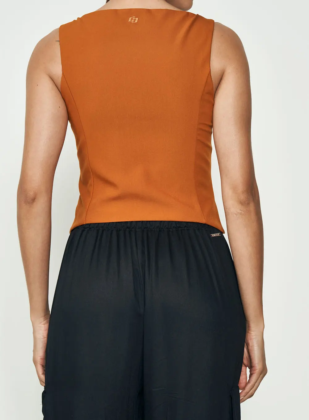 Colete Alfaiataria Slim Amarelo Pumpkin