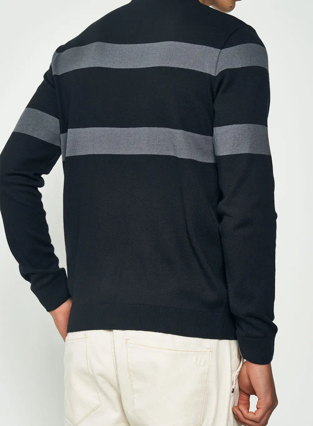 Suéter Stripe Logo Preto