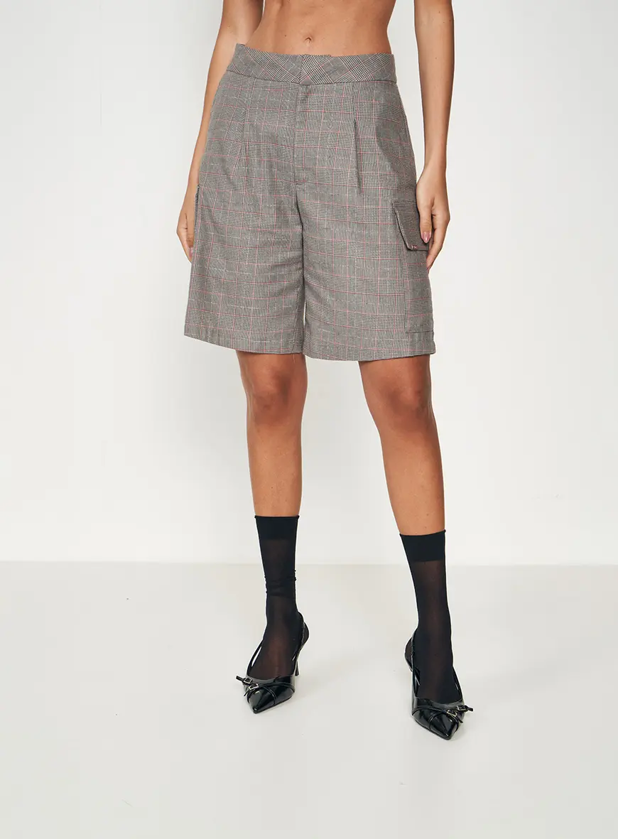 Bermuda Xadrez Estampados 1