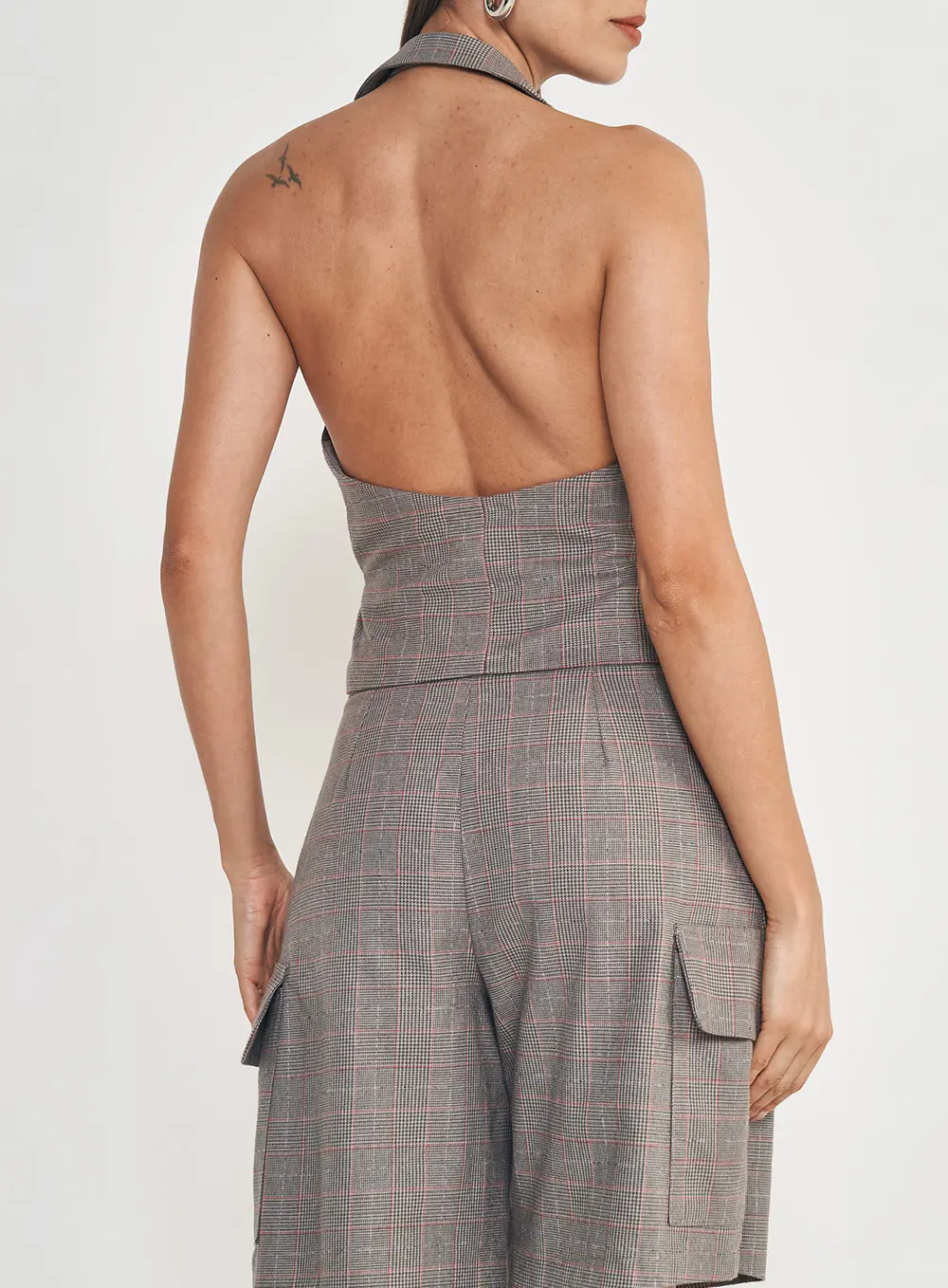 Colete Slim Alfaiataria Xadrez Estampados 2