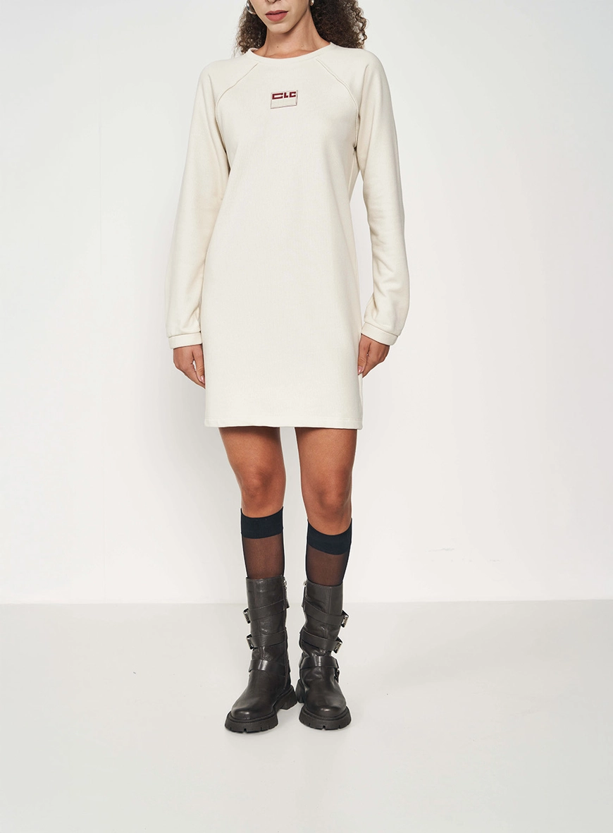 Vestido Moletinho Super Comfort Bege 1
