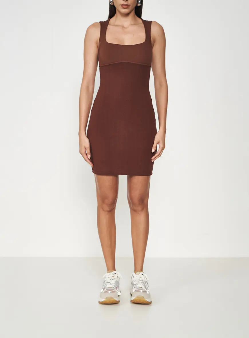 Vestido Clc Marrom 1