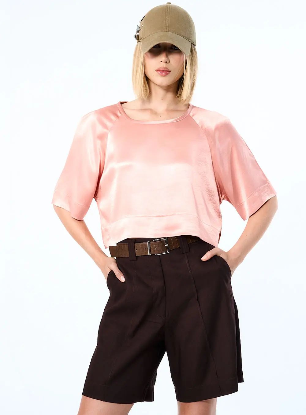 Blusa Acetinada Rosa 2