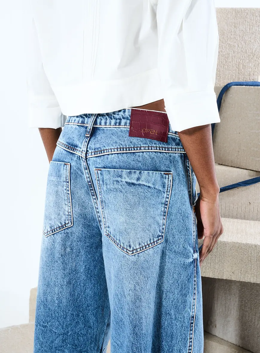 Calça Jeans Mom Destroyed Índigo 3