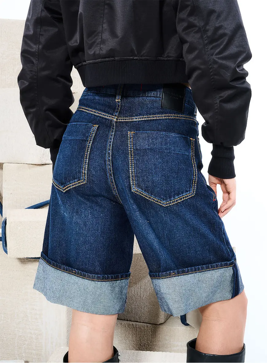 Bermuda Jeans Rebelde Índigo 3