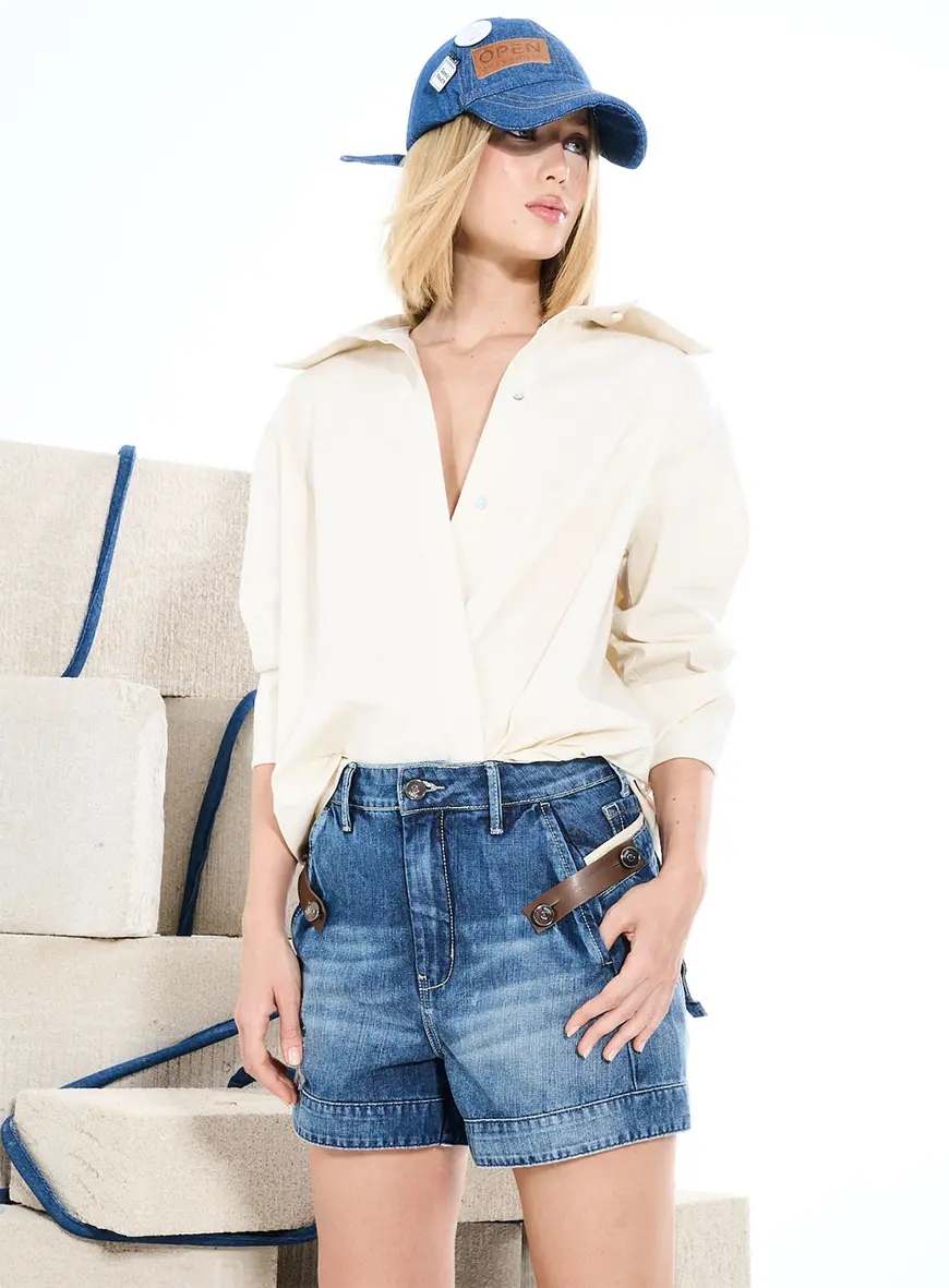 Short Jeans Comfort Índigo 4