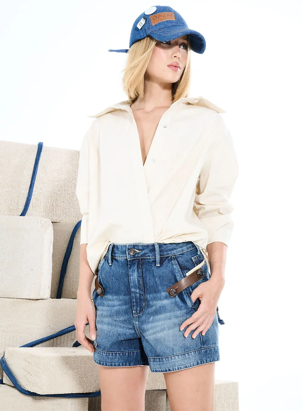 Short Jeans Comfort Índigo 4