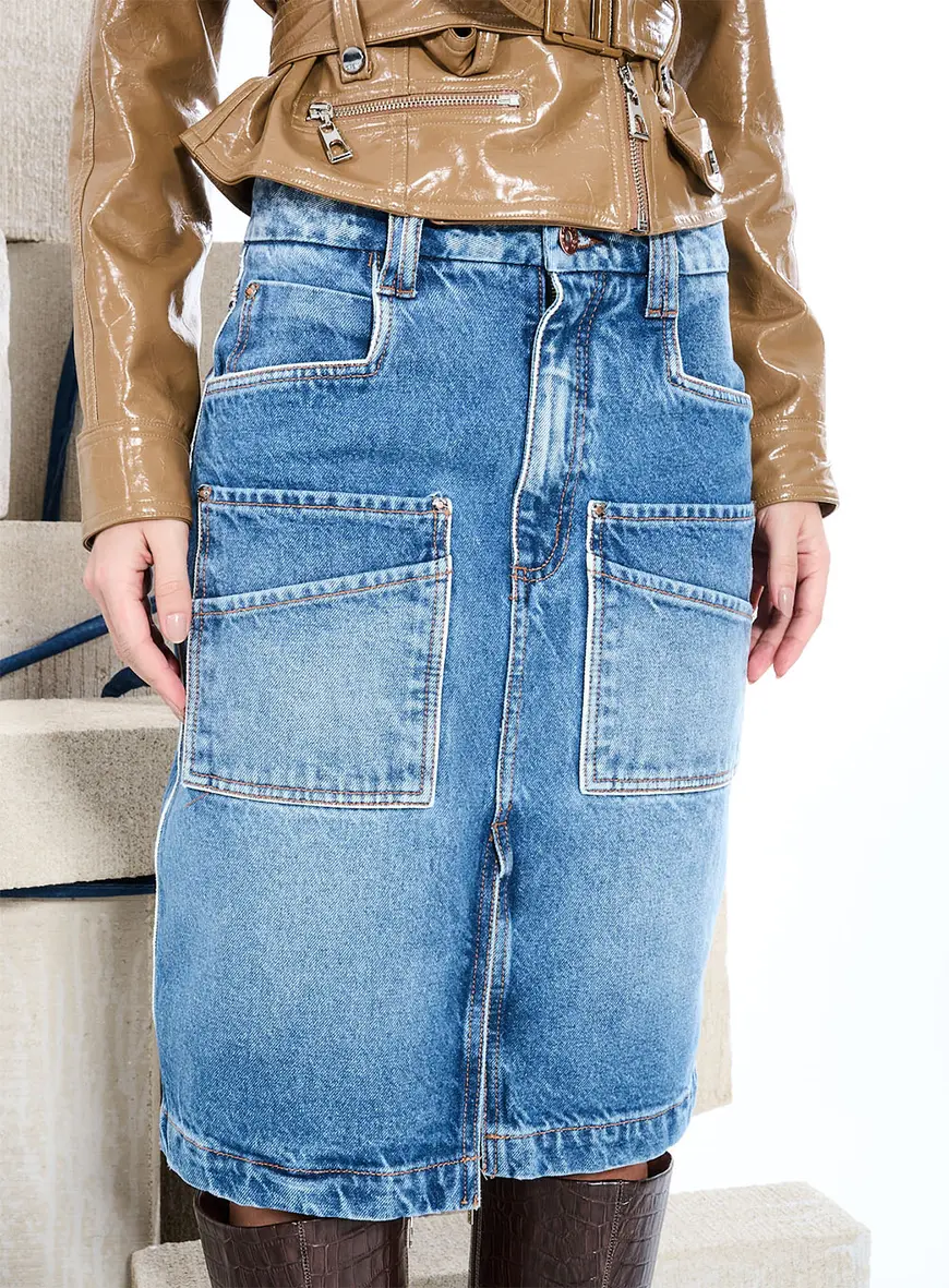 Saia Jeans Índigo 2