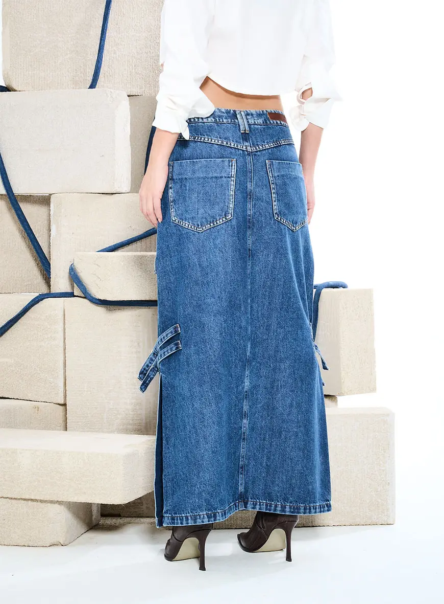Saia Jeans Índigo 4