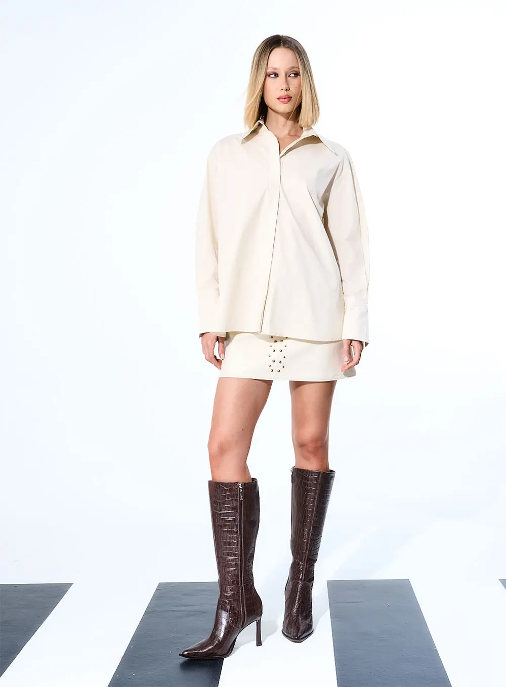 Camisa Oversized Bege 1