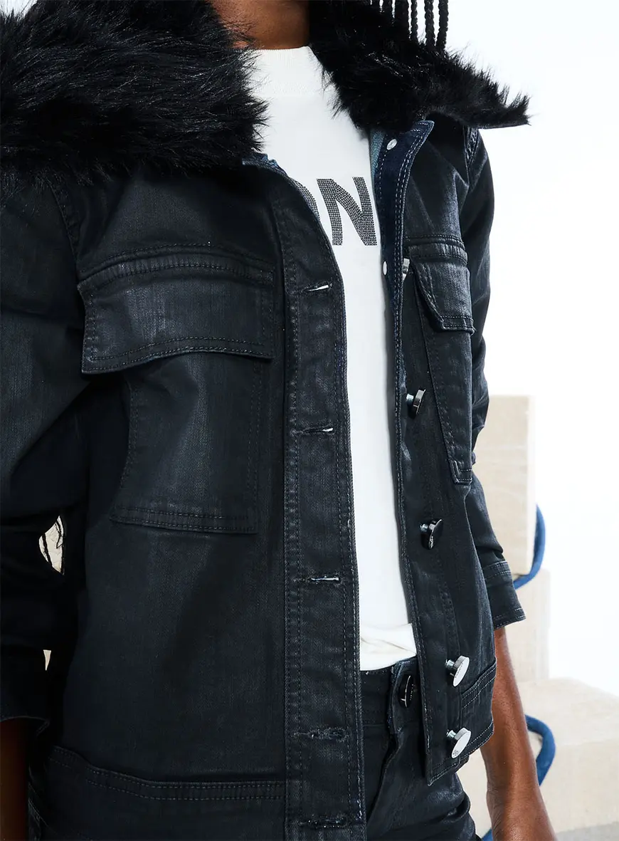 Jaqueta Jeans Preto 3