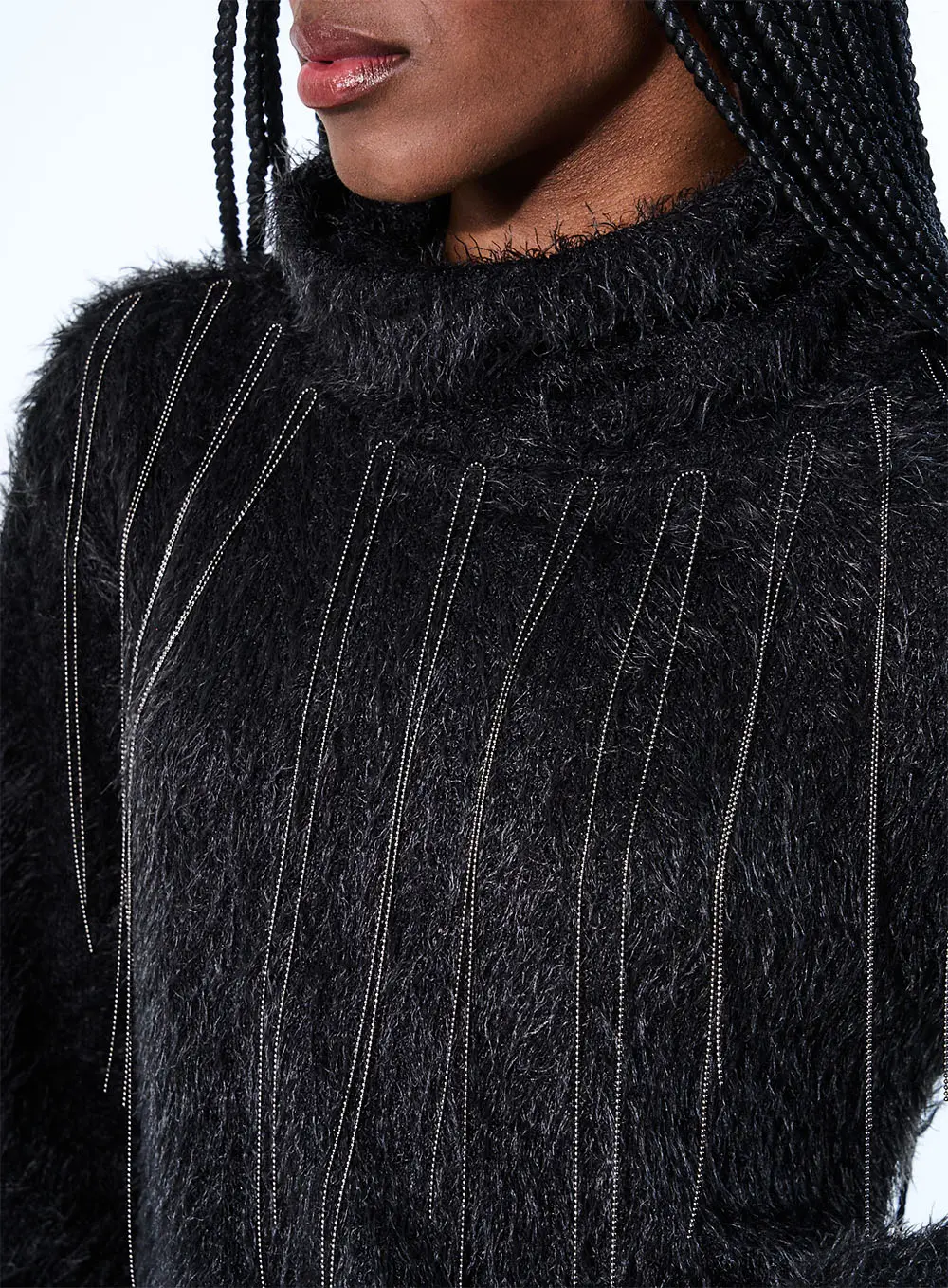 Blusa Com Correntes Preto 2