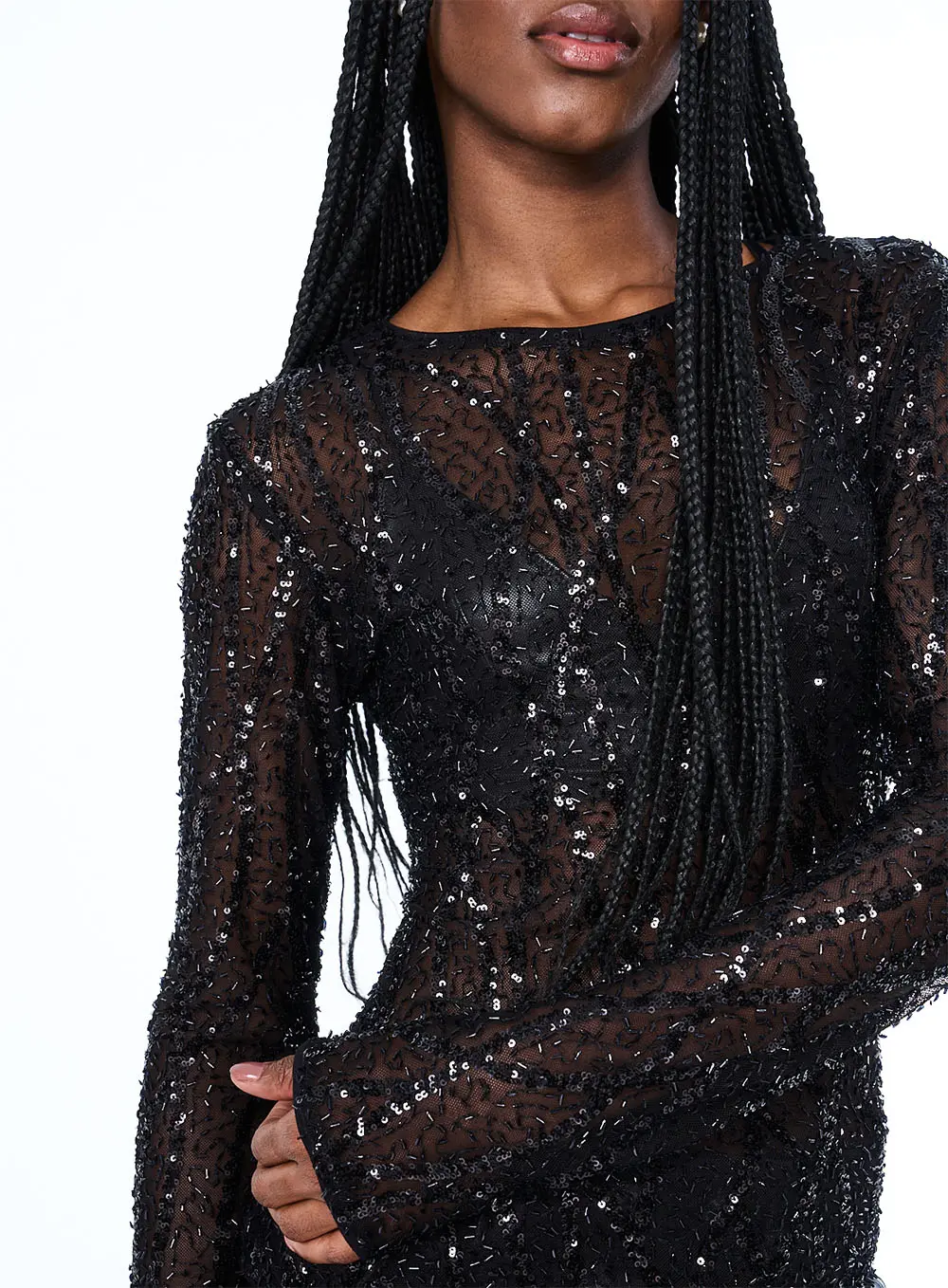 Blusa Paetê Preto 3