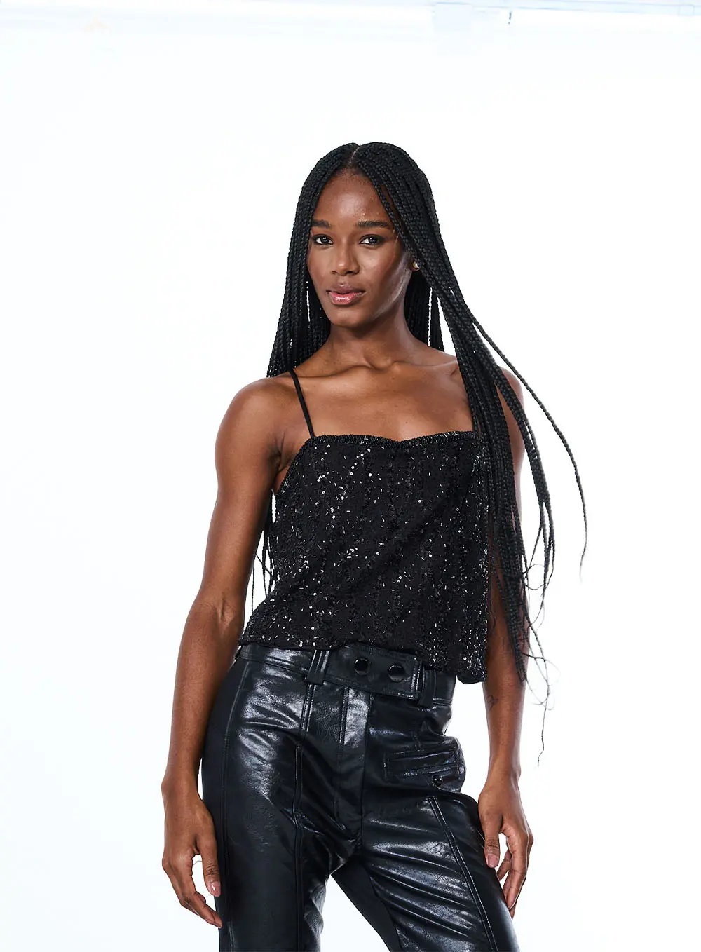 Blusa Paetê Preto 1