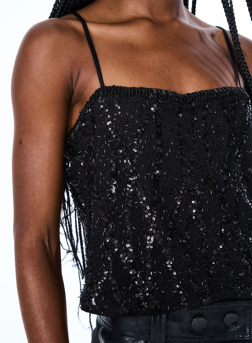 Blusa Paetê Preto 3