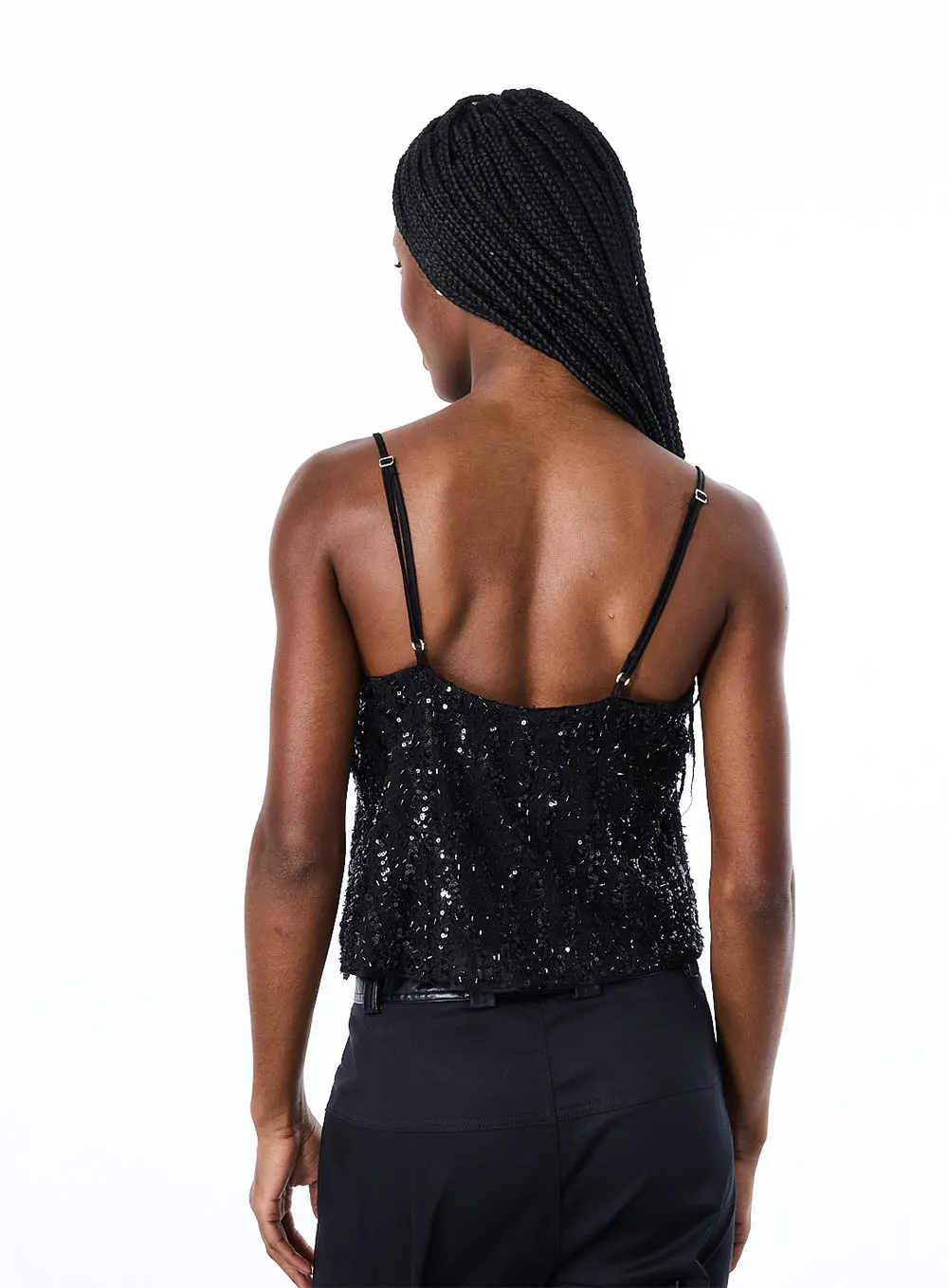 Blusa Paetê Preto 4