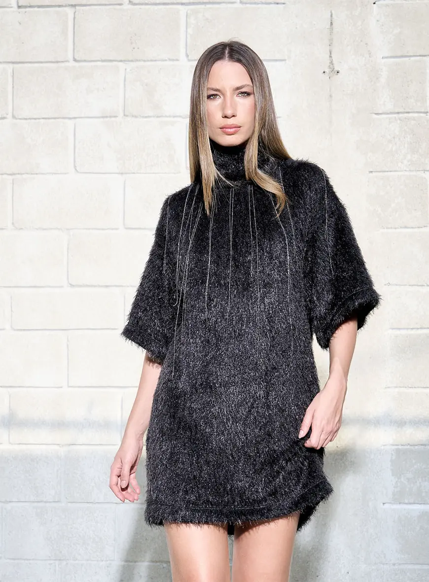 Vestido Com Correntes Preto 2