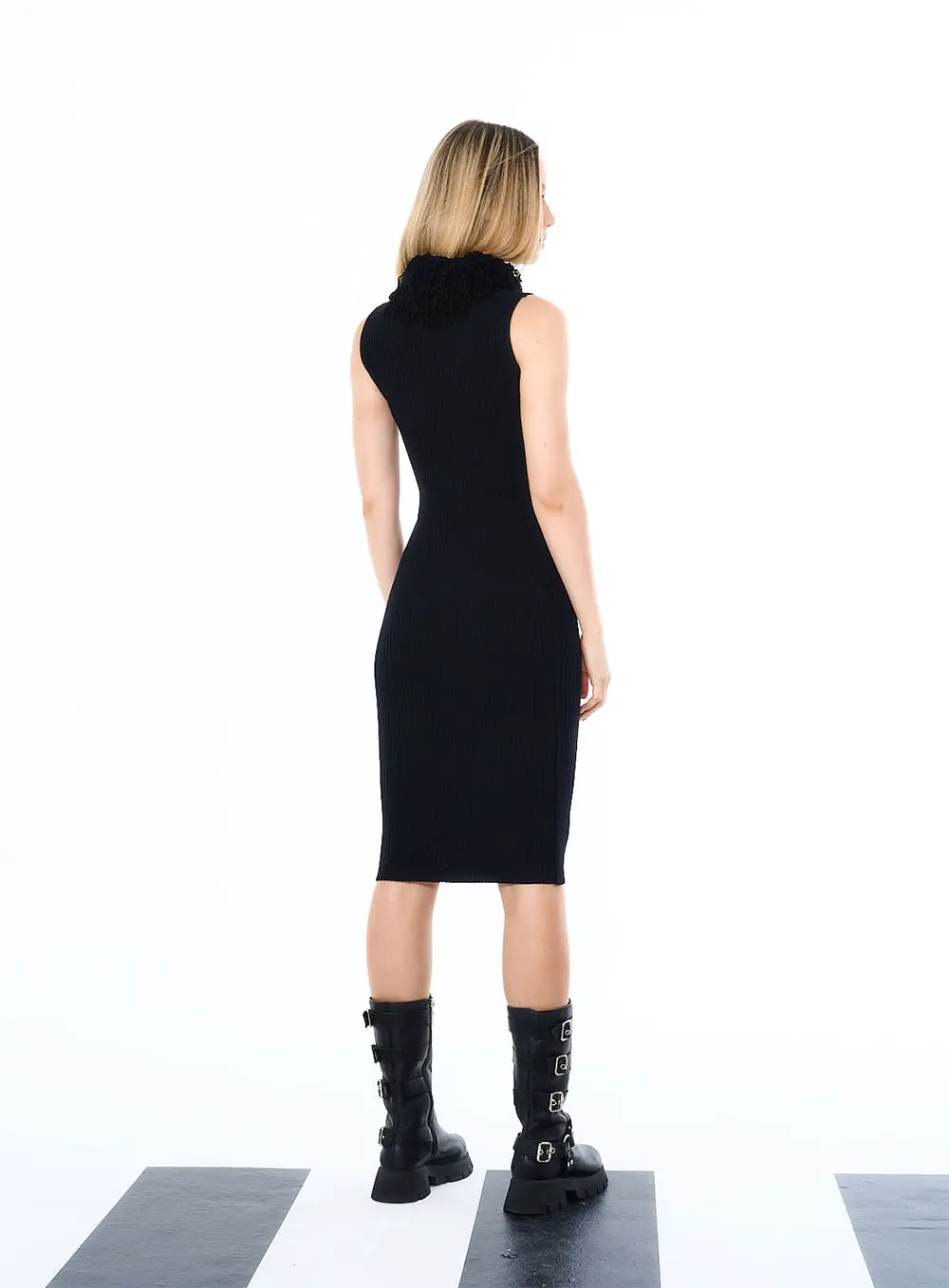 Vestido Tricô Preto 3
