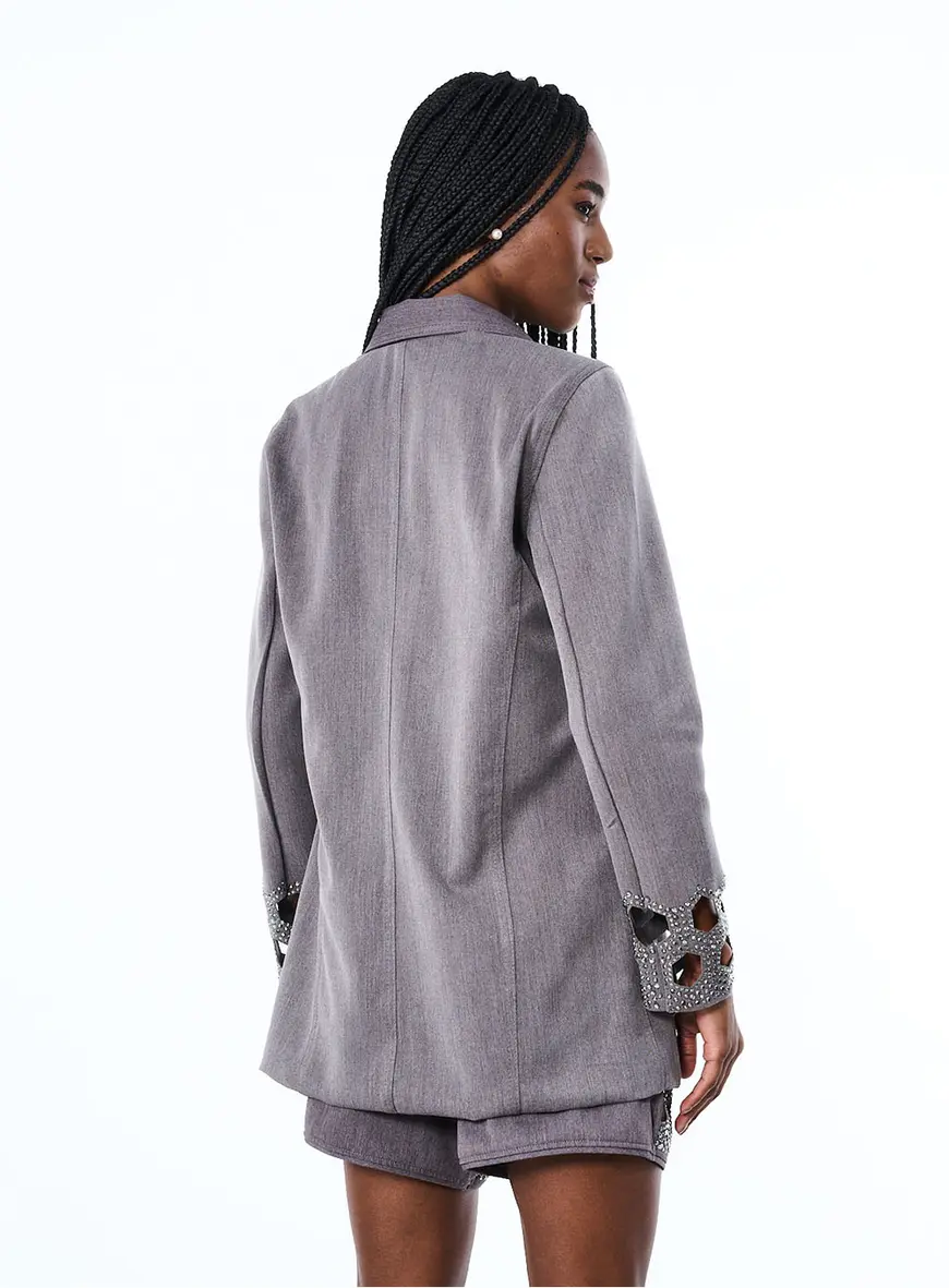 Blazer Open Cinza 4