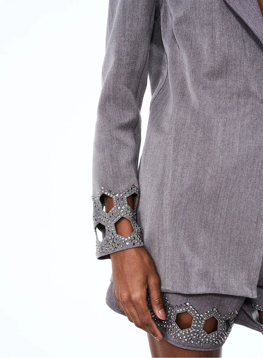 Blazer Open Cinza 3