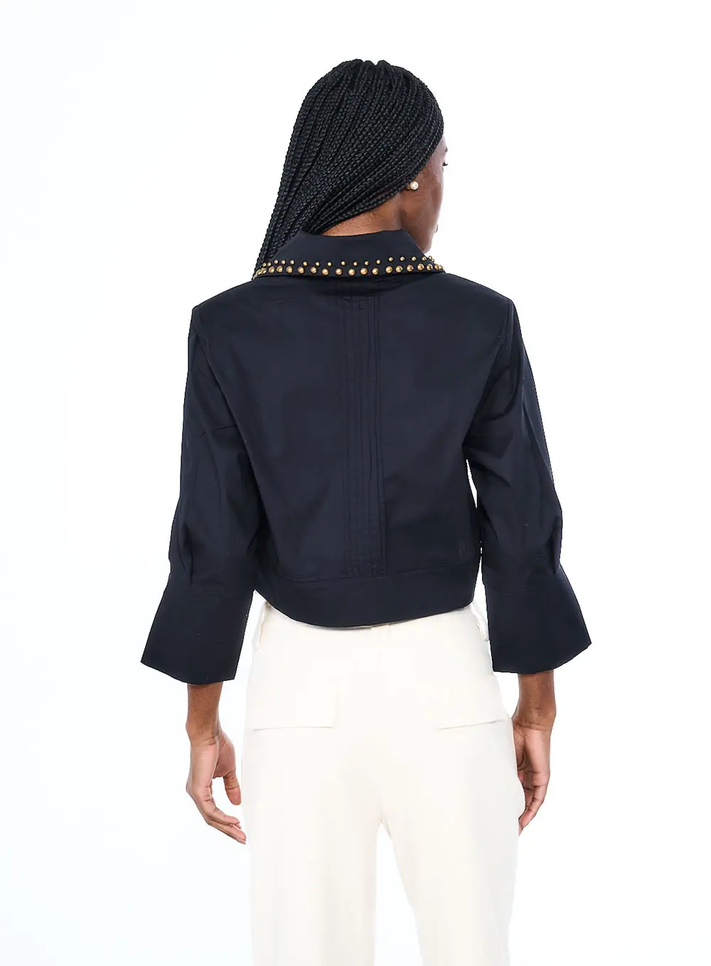 Camisa Com Aplicação Preto 2